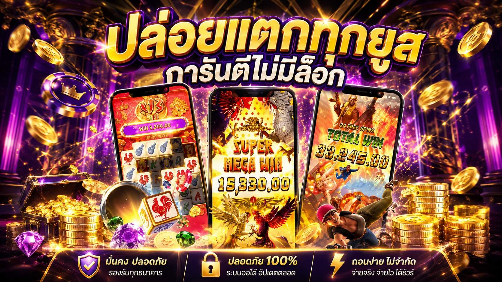 หน้าเลือกเกมสล็อตออนไลน์ sexycasinoth.asia รวมทุกค่าย PG JOKER JILI